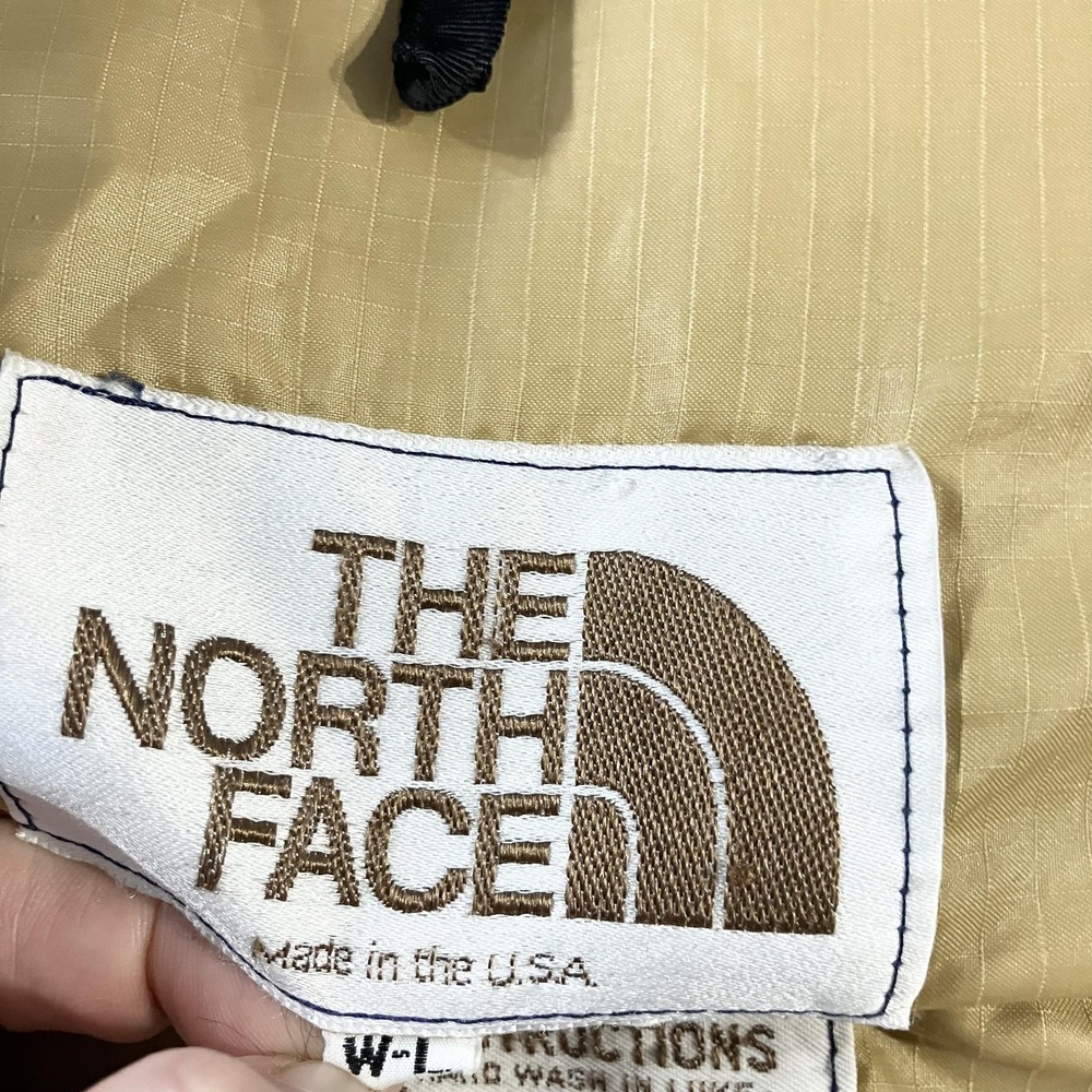 Vintage The North Face Sierra Down Vest Mens Large Blue Snap Front Made‎ USA 70s - Picture 2 of 7